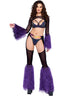 Sheer Shrug With Faux Fur Bell Sleeve Roma 6247