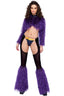 Sheer Chaps With Faux Fur Bell & Belt Roma 6248