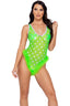 Sheer Stars Romper With Marabou Trim Roma 6272