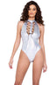 Ring Hologram Lace-Up Romper Roma 6283