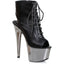 7" Heel Ankle Boots W/Inner Zipper. Ellie 709/CLARA/BLKP