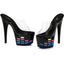 Neon Equalizer Platform Mules Ellie 709/EQUALIZER