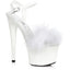 7" Platform Sandals With Marabou Ellie 709-WHITNEY