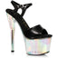 7" Pointed Stiletto Sandals with Rainbow Tinted Platform Ellie 709-ZABRINA