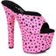 7" Heel Mule Sandal With Star Print Ellie 711/GAZE/FUSH