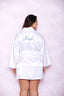 3/4 Sleeve Satin Robe W/ Bride Embr Icollection 7847X