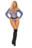Off The Shoulder Crochet Teddy Elegant Moments 82319Q