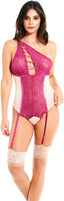 Asymmetrical Lace Teddy Icollection 8577
