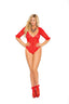Mesh And Lace Teddy W/ Anklets Elegant Moments 88019Q