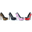 Picot Trim Bowtie Stiletto Pumps Ellie BP517/GINGER