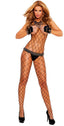 Diamond Net Crotchless Bodystocking Elegant Moments 1622
