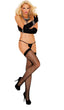 Fishnet Lace Top Thigh Highs Elegant Moments 1775