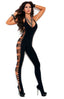 Shredded Sides Deep V Bodystocking Elegant Moments 8914