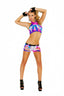 Tie Dye Camisole & Booty Shorts Matching Set Elegant Moments 8923