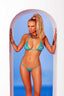 Striped Mesh Bra & G-String Bikini Set Elegant Moments 8949