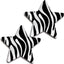 Zebra Stripes Star Adhesive Pasties Icollection 31531