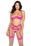 Kiss & Tell 3-Piece Garter Set Roma LI537Q