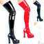 5 Chunky Heel Thigh High Stretch Boots. Ellie THRILL