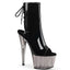7" Heel, 2 3/4" Tinted Pf Open Toe Ankle Boot, Side Zip Pleaser Pleaser ADORE/1018T