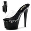 Sexy Rhinestone Line Platform Stiletto Slip On Mule High Heels Shoes Pleaser ADORE/701LS