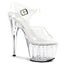 Sexy Rhinestone Line Platform Stiletto Ankle Strap High Heels Shoes Pleaser Pleaser ADORE/708LS