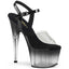 7" Heel, 2" PF Ombre Ankle Strap Sandal Pleaser Pleaser ADORE/708T/2