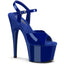 7" Heel, 2 3/4" Pf Ankle Strap Sandal Pleaser ADO709/RYBL/M