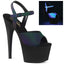 7" Heel, 2 3/4" Pf Ankle Strap Sandal Pleaser Pleaser ADORE/709REFL