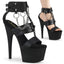 7" Heel, 2 3/4" Pf Strappy T-strap Sandal Pleaser Pleaser ADORE/761