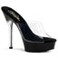 Sexy Platform Stiletto Clear Upper Sandal Mule High Heels Shoes Pleaser Pleaser ALLURE/601