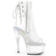6" Heel, 2 1/4" PF Open Toe/Heel Ankle Boot, Side Zip Pleaser Pleaser ASPIRE/1018C