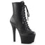 6" Heel, 2 1/4" PF Lace-Up Ankle BT, Side Zip Pleaser Pleaser ASPIRE/1020