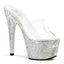 Ice Bling Rhinestone Platform Peep Toe Mule Dancer High Heels Shoes Pleaser Pleaser BEJEWELED/701DM