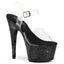 7" Heel, 2" PF Ankle Strap Sandal w/RS Pleaser Pleaser BEJEWELED/708DM