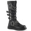 1 1/4" Heel 20 Eyelet Knee High Combat Boot, Side Zip Pleaser Demonia BOLT/450