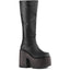 5" Chunky Heel, 3" P/F Knee High Boot, Inside Zip Pleaser Demonia CAM280/BVL