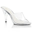 Sexy Casual Slipper Clear Stiletto Slip On Mules High Heels Shoes Pleaser Fabulicious CARESS/401