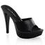 Sexy Leather Upper Platform Stiletto Slide Mule High Heels Shoes Pleaser Fabulicious COCKTAIL/501L