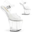 8" Heelless, 3" Pf Ankle Strap Sandal Pleaser CRAZE/808