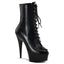 6" Lace-Up PF Ankle Boot, Side Zip Pleaser Pleaser DELIGHT/1020