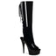 Hot Lace Up Back Zip Closure Platform Stiletto Knee High Boots Shoes Pleaser Pleaser DELIGHT/2018