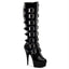 Sexy Multi Buckle Strap Knee High Platform Stiletto Boots Shoes Pleaser DELIGHT/2049