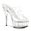 Sexy Double Strap Platform Stiletto Slip On Mules High Heels Shoes Pleaser Pleaser DELIGHT/602