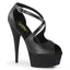 6" Heel, 1" PF Peep Toe Criss Cross Sandal Pleaser DELIGHT/621