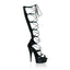 Sexy Knee High Lace Up Platform Stiletto Sandals High Heels Shoes Pleaser Pleaser DELIGHT/698