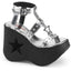 5" Star Cutout Pf Wedge Wrap Around Ankle Strap Sandal Pleaser Demonia DYNAMITE/12