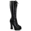 Sexy Lace Up Knee High Platforms Full Side Zipper Heel Boots Shoes Pleaser ELECTRA/2020