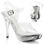 Sexy Rhinestone Platform Ankle Wrap Sandal Stiletto High Heels Shoes Pleaser Fabulicious ELEGANT/408