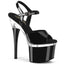 7" Heel, 3" Pf Ankle Strap Sandal Pleaser Pleaser ESTM709/B/C/B