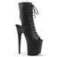 8" Heel, 4" Pf Open Toe/Heel Lace-Up Ankle Boot, Side Zip Pleaser Pleaser FLAMINGO/1016